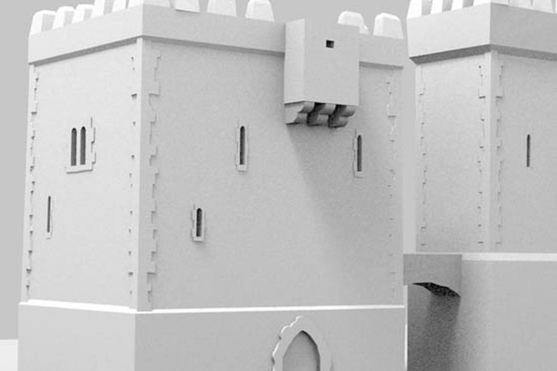 Modelo reconstrucción virtual de Briviesca: Alcázar